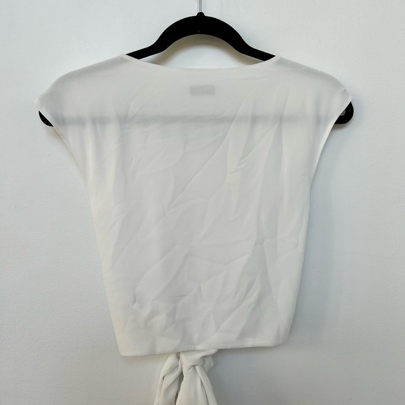 Tie-Front Silk Babaton Tank - Picture 5 of 5